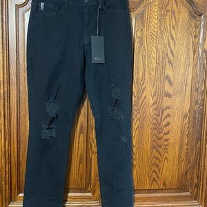 KanCan Black Skinny Distressed Jeans 32